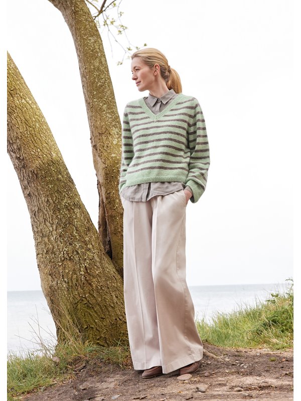 Lana Grossa MAGLIONE A RIGHE Merino Superiore & Silkhair
