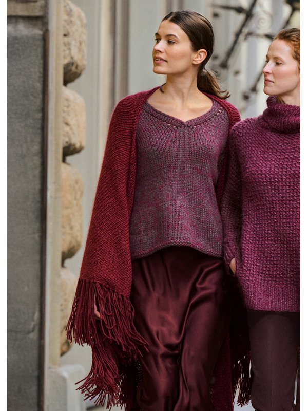 Lana Grossa SCIALLE A TRIANGOLO Silkhair & Alta Moda Alpaca