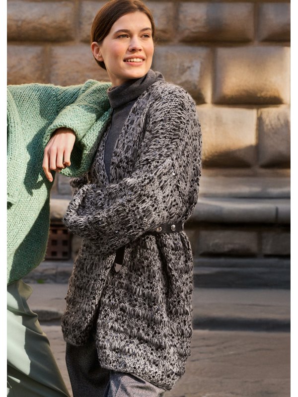 Lana Grossa CARDIGAN Alta Moda Alpaca, Setasuri & Cosmo