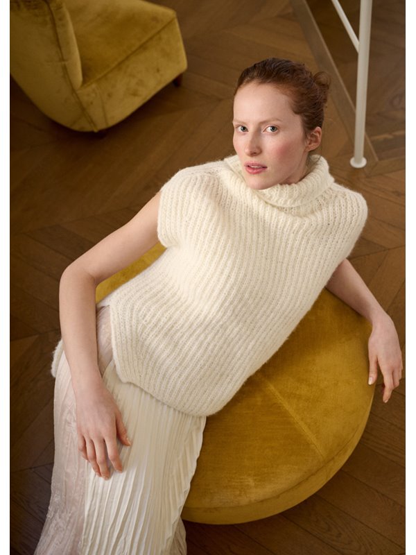 Lana Grossa SMANICATO A MEZZA COSTA INGLESE Nebbia