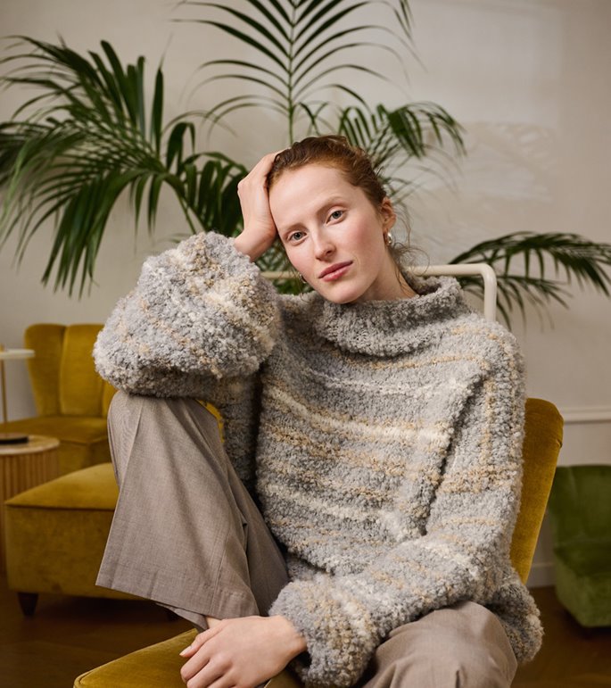 Lana Grossa MAGLIONE A RIGHE Orsetto