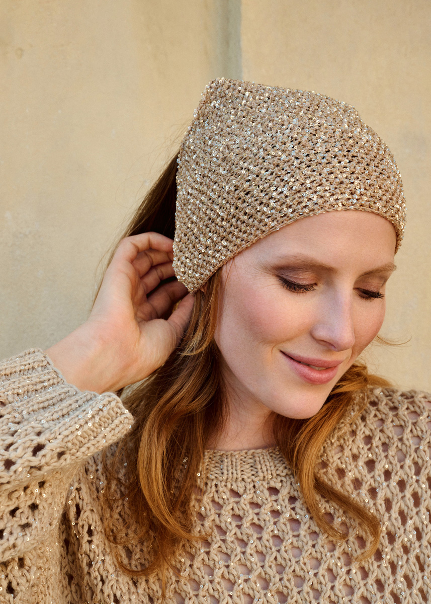 FOULARD CON PAILLETTES Glamour di Lana Grossa