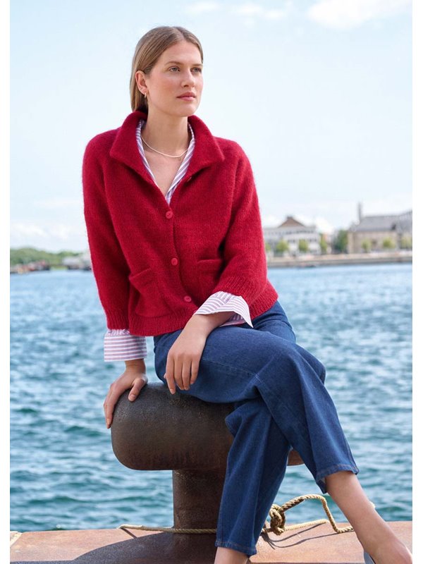 Lana Grossa CARDIGAN CON RAGLAN Ecopuno & Silkhair