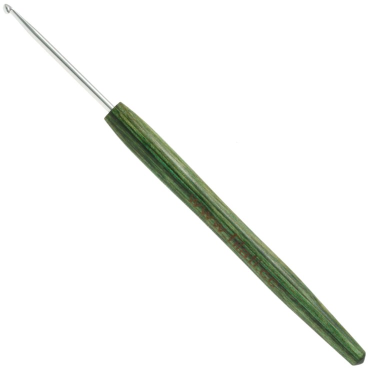Lana Grossa Ago uncinetto alluminio con manico in legno design-legno Signal mis. 2,5