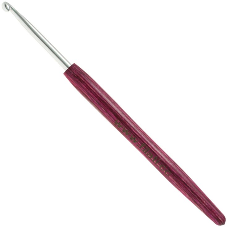 Lana Grossa Ago uncinetto alluminio con manico in legno design-legno Signal mis. 4,0