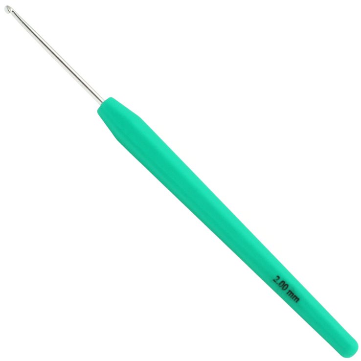 Lana Grossa Ago uncinetto design Color (con manico morbido) mis. 2,0