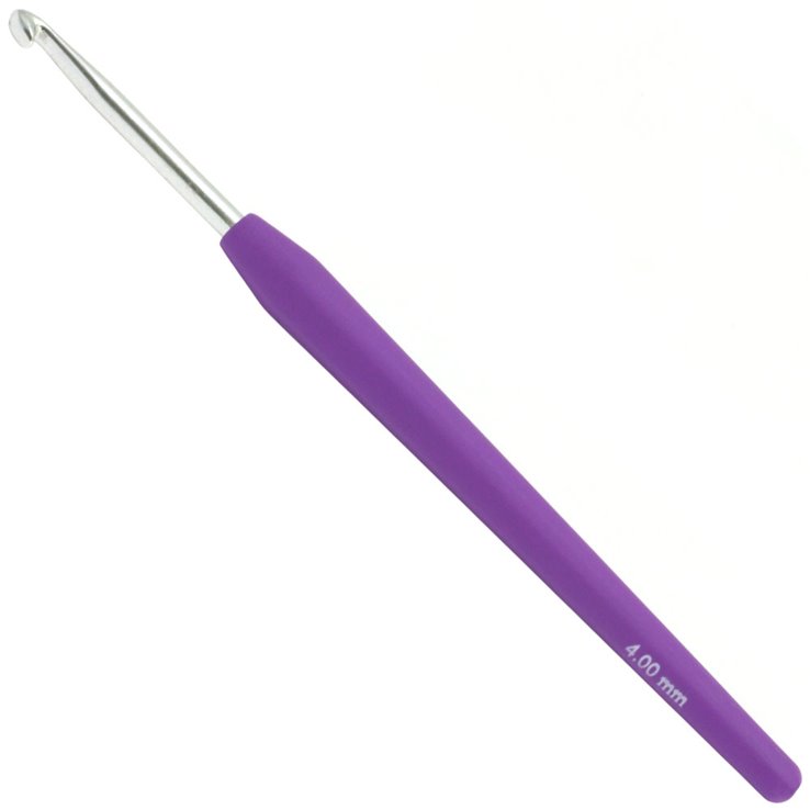 Lana Grossa Ago uncinetto design Color (con manico morbido) mis. 4,0