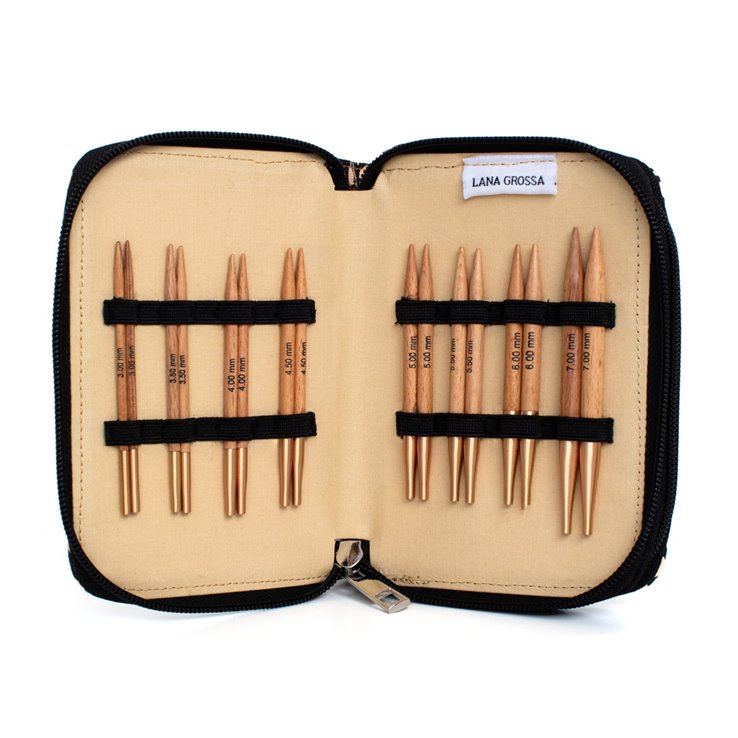 Lana Grossa Assortimento d’aghi (corti) faggio