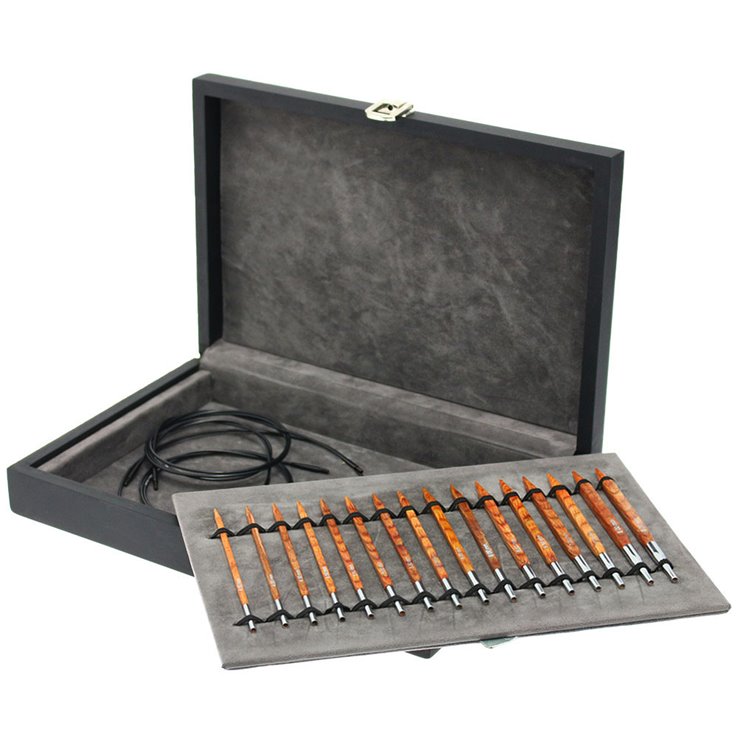 Lana Grossa Assortimento d’aghi design-legno Quattro