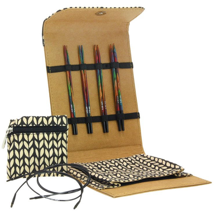 Lana Grossa Assortimento d’aghi design-legno Multicolor piccolo (marone)