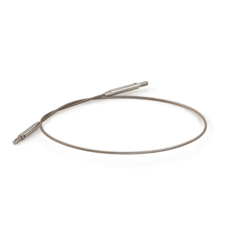 Lana Grossa Cavo d'ago fine acciaio inox Vario 50 cm girevole