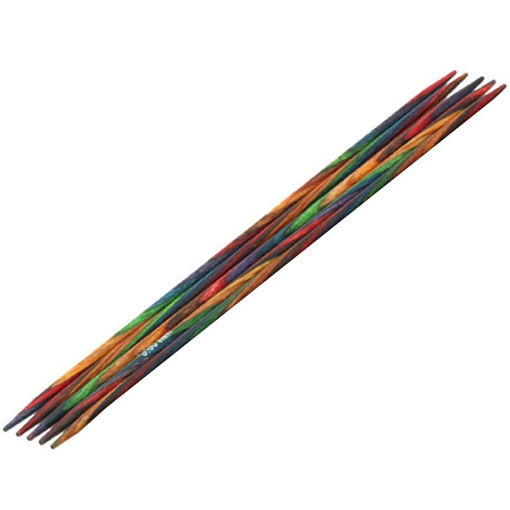 Lana Grossa Aghi da calza design-legno Multicolor mis. 3,0/15cm