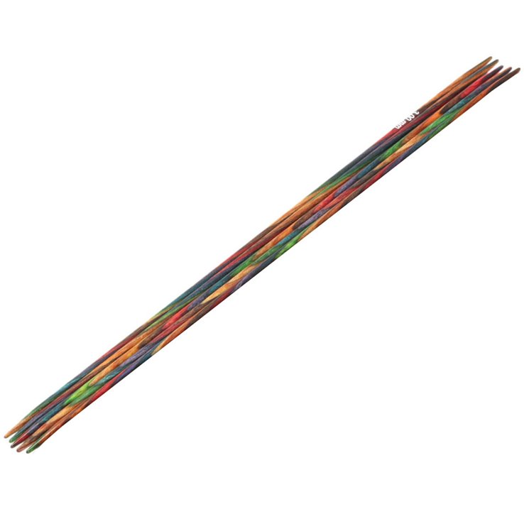 Lana Grossa Aghi da calza design-legno Multicolor mis. 3,0/20cm