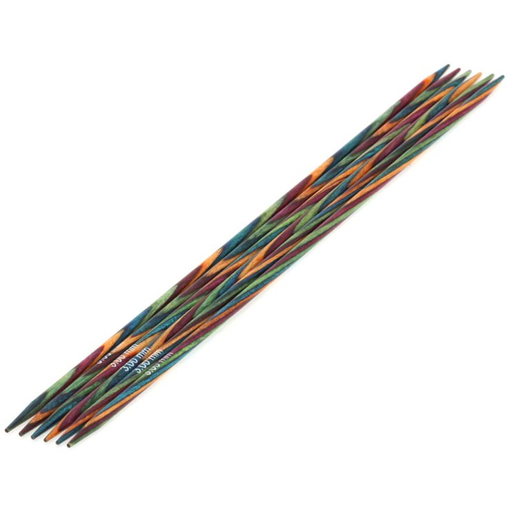 Lana Grossa Aghi da calza design-legno Multicolor mis. 3,0/20cm