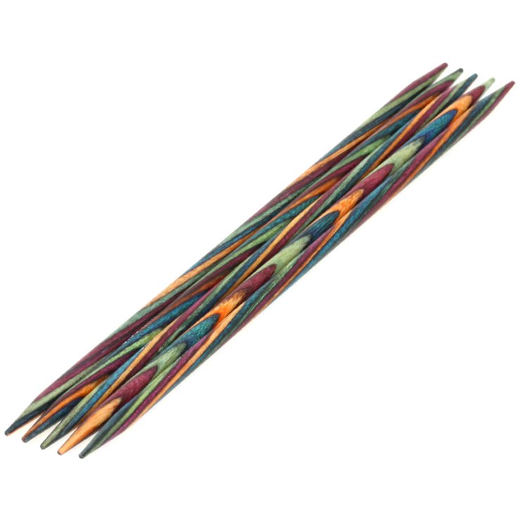 Lana Grossa Aghi da calza design-legno Multicolor mis. 3,5/15cm