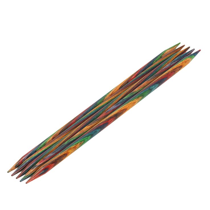 Lana Grossa Aghi da calza design-legno Color mis. 7,0/20cm