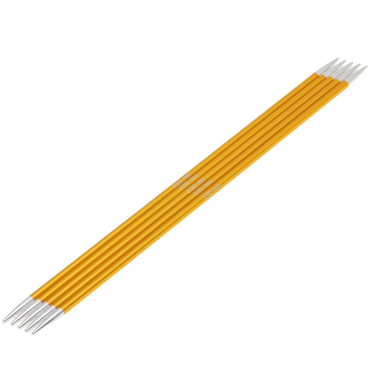 Lana Grossa Aghi da calza alluminio Rainbow mis. 3,5/20cm