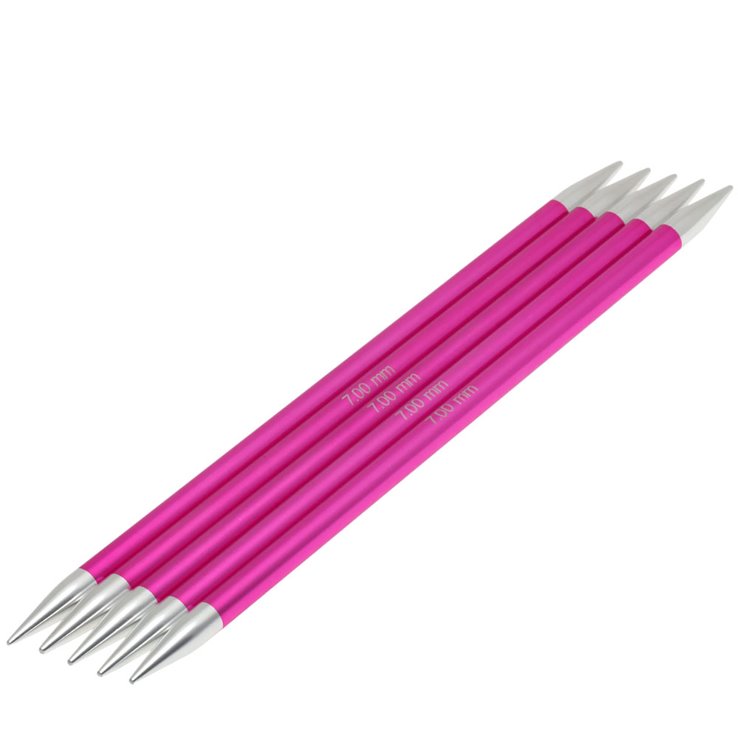 Lana Grossa Aghi da calza alluminio Rainbow mis. 7,0/20cm