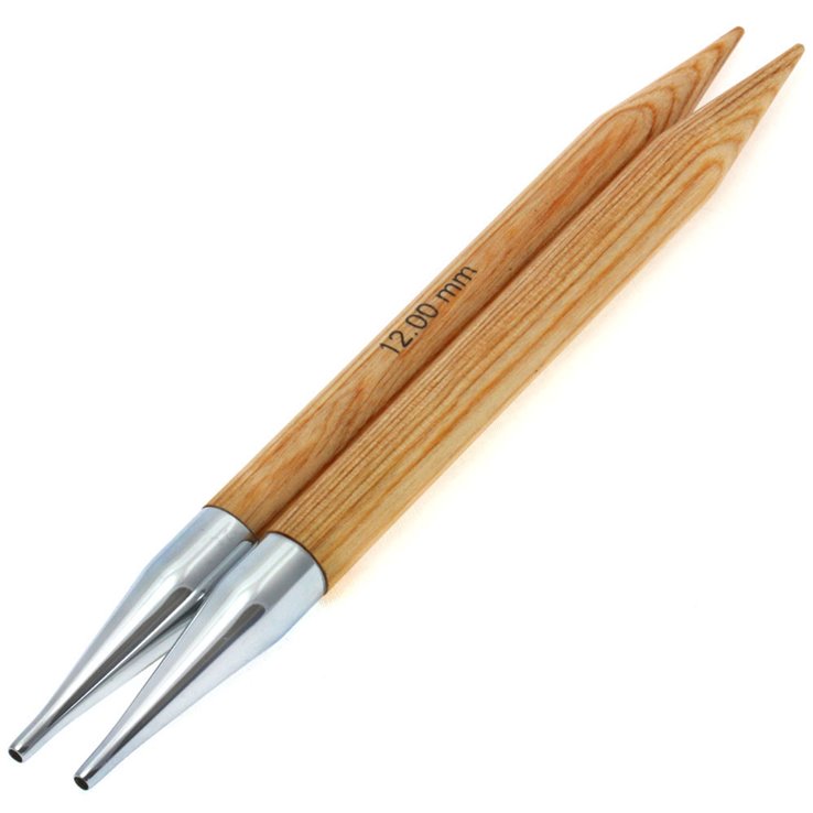 Lana Grossa Aghi intercambiabili Vario design-legno Natur mis.12,0