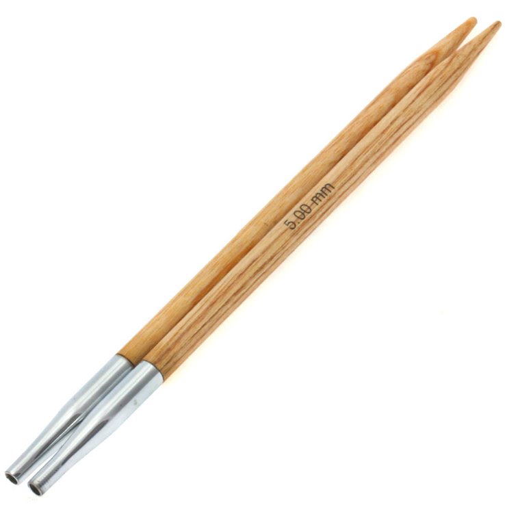 Lana Grossa Aghi intercambiabili Vario design-legno Natur mis. 5,0