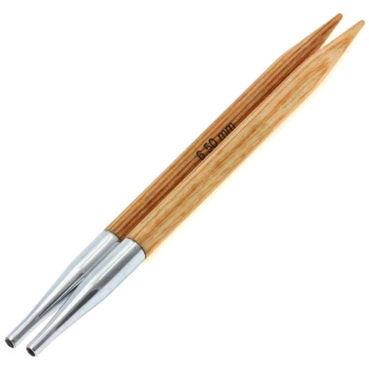 Lana Grossa Aghi intercambiabili Vario design-legno Natur mis. 6,5