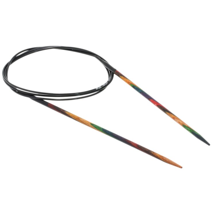 Lana Grossa Ago circolare da maglia design-legno Multicolor mis.  3,0/100cm