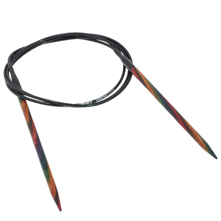 Lana Grossa Ago circolare da maglia design-legno Multicolor mis.  4,0/100cm