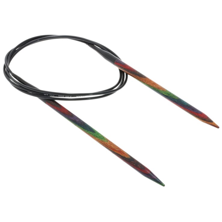 Lana Grossa Ago circolare da maglia design-legno Multicolor mis. 5,0/100cm