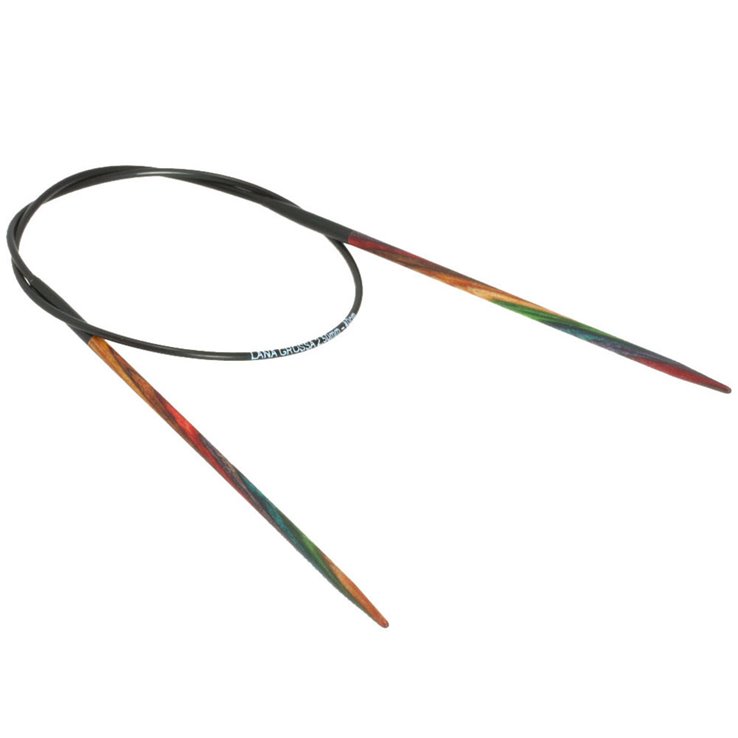 Lana Grossa Ago circolare da maglia design-legno Multicolor mis. 2,5/40cm