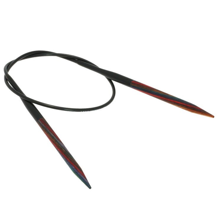 Lana Grossa Ago circolare da maglia design-legno Multicolor mis. 4,5/40cm