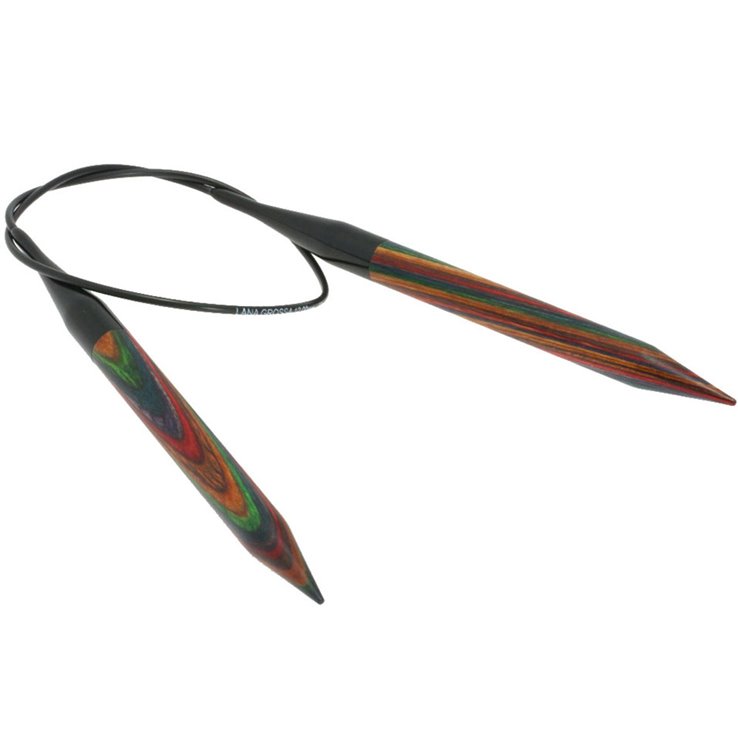 Lana Grossa Ago circolare da maglia design-legno Color mis.12,0/60cm