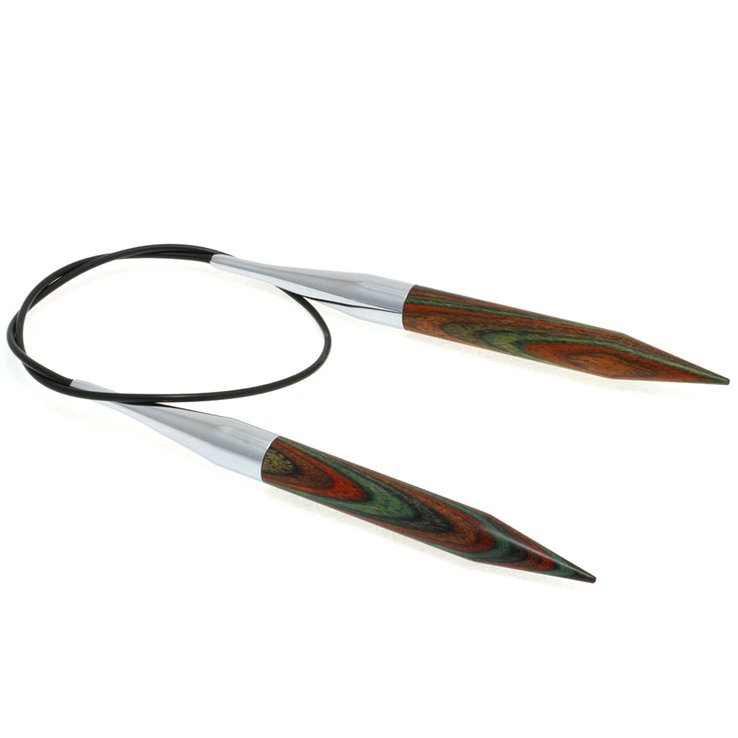 Lana Grossa Ago circolare da maglia design-legno Color mis.12,0/60cm