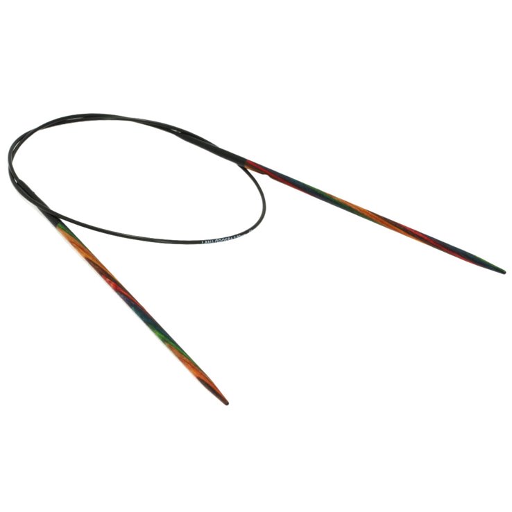 Lana Grossa Ago circolare da maglia design-legno Multicolor mis.  3,0/60cm