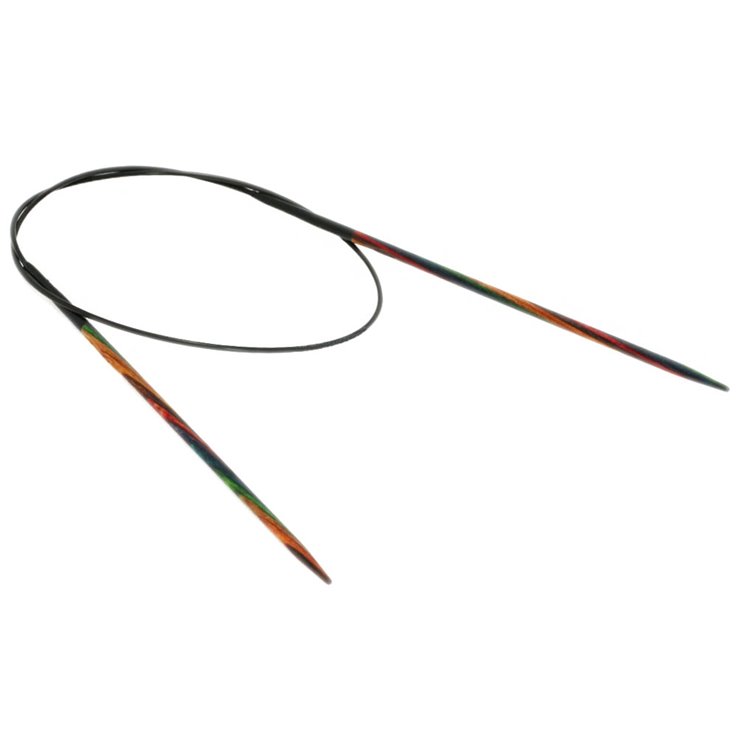 Lana Grossa Ago circolare da maglia design-legno Multicolor mis.  3,25/60cm