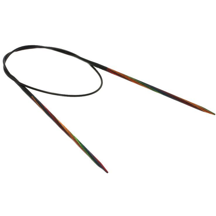 Lana Grossa Ago circolare da maglia design-legno Multicolor mis.  3,75/60cm