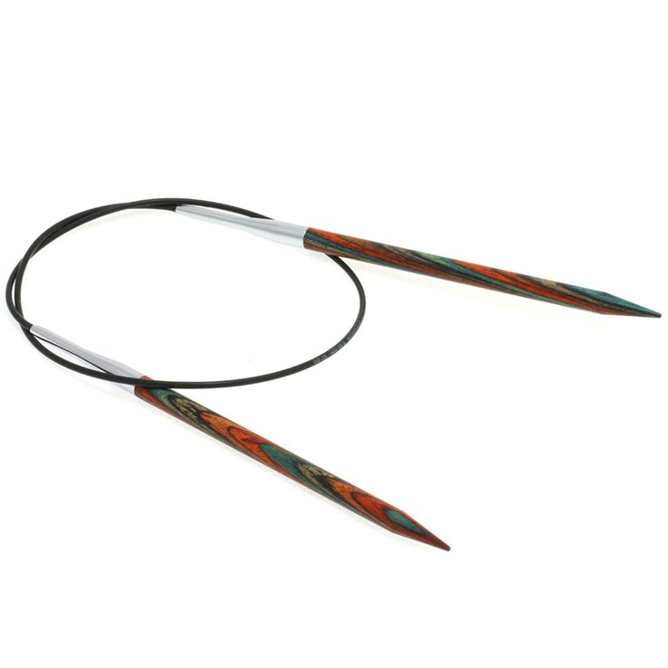 Lana Grossa Ago circolare da maglia design-legno Multicolor mis. 5,5/60cm