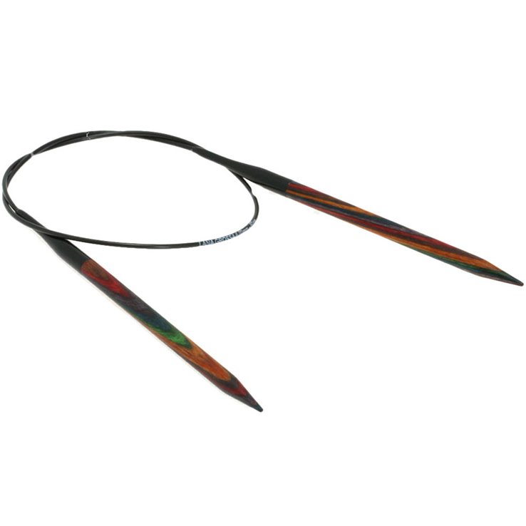 Lana Grossa Ago circolare da maglia design-legno Multicolor mis. 6,0/60cm
