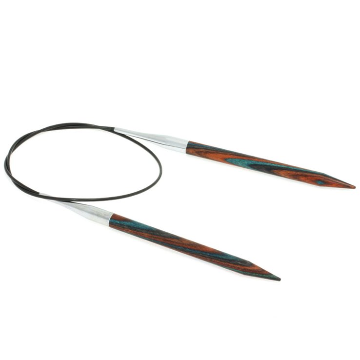 Lana Grossa Ago circolare da maglia design-legno Color mis.  7,0/60cm