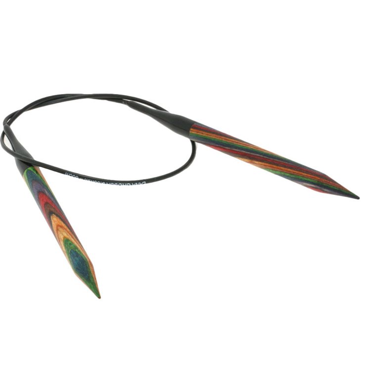 Lana Grossa Ago circolare da maglia design-legno Multicolor mis. 9,0/60cm