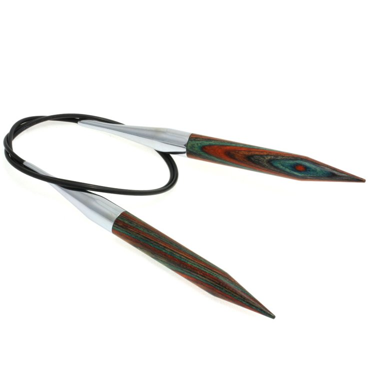 Lana Grossa Ago circolare da maglia design-legno Color mis. 12,0/80cm