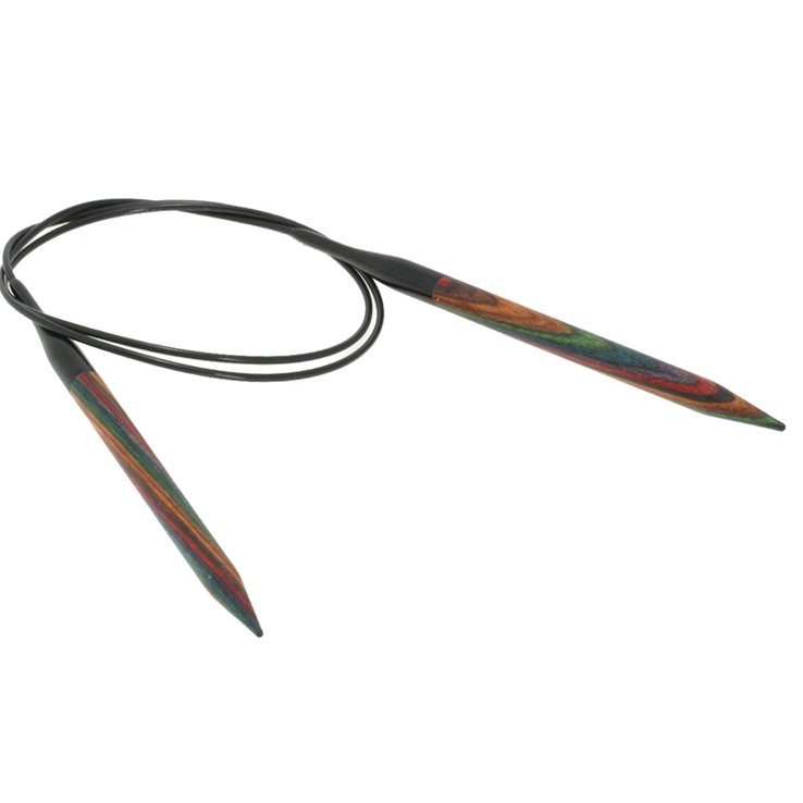 Lana Grossa Ago circolare da maglia design-legno Color mis. 7,0/80cm