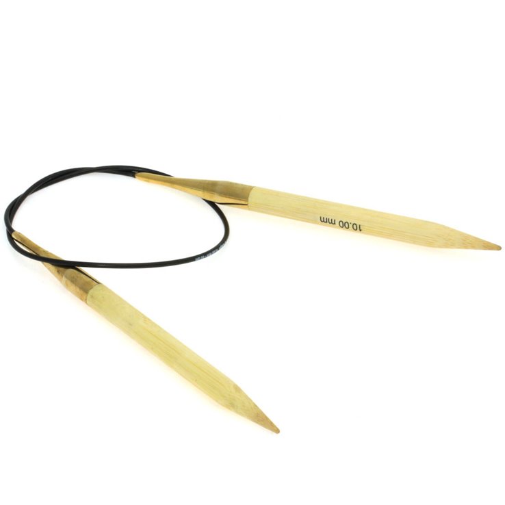Lana Grossa Ago circolare da maglia bambù mis.10,0/60cm