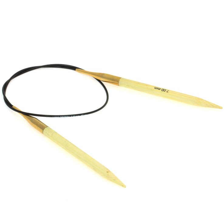Lana Grossa Ago circolare da maglia bambù mis.  7,0/60cm