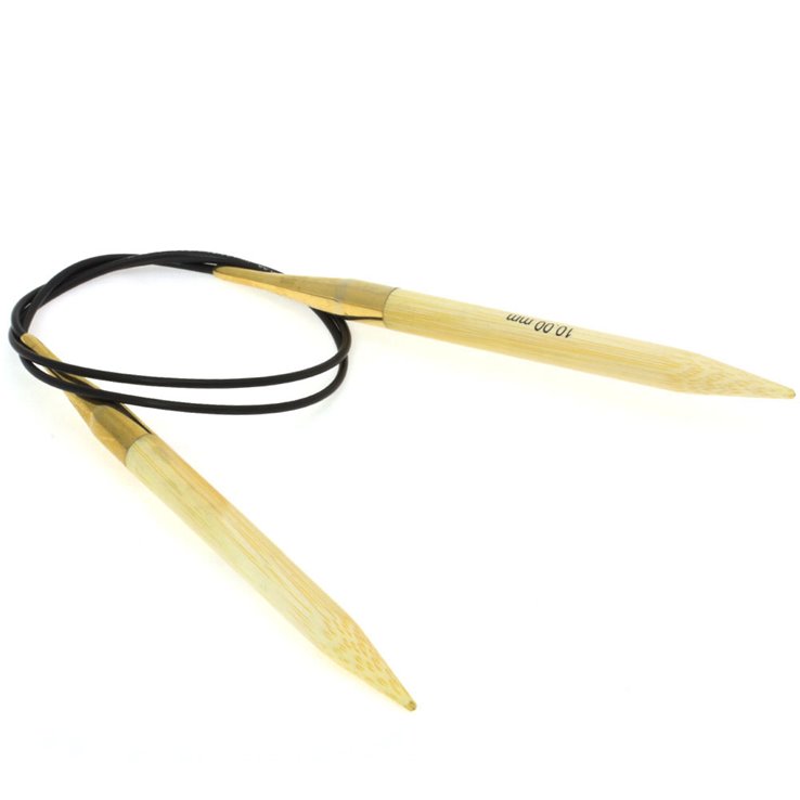 Lana Grossa Ago circolare da maglia bambù mis.10,0/80cm