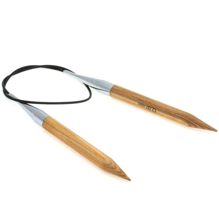 Lana Grossa Ago circolare da maglia design-legno Natur mis.12,0/60cm