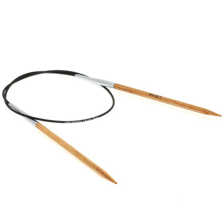 Lana Grossa Ago circolare da maglia design-legno Natur mis. 4,5/60cm