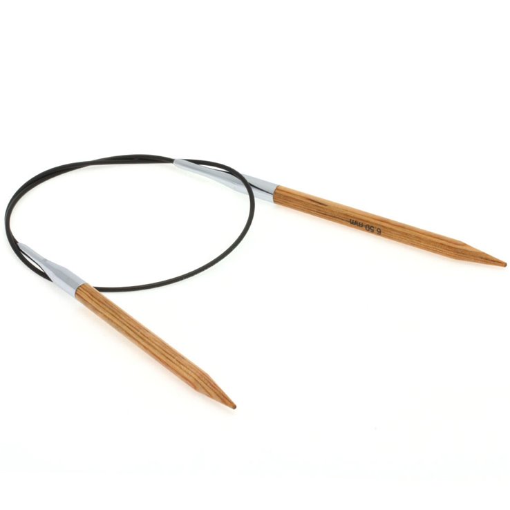 Lana Grossa Ago circolare da maglia design-legno Natur mis. 6,5/60cm
