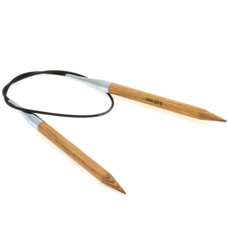Lana Grossa Ago circolare da maglia design-legno Natur mis. 9,0/60cm