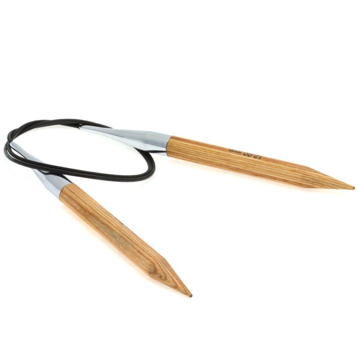 Lana Grossa Ago circolare da maglia design-legno Natur mis. 12,0/80cm