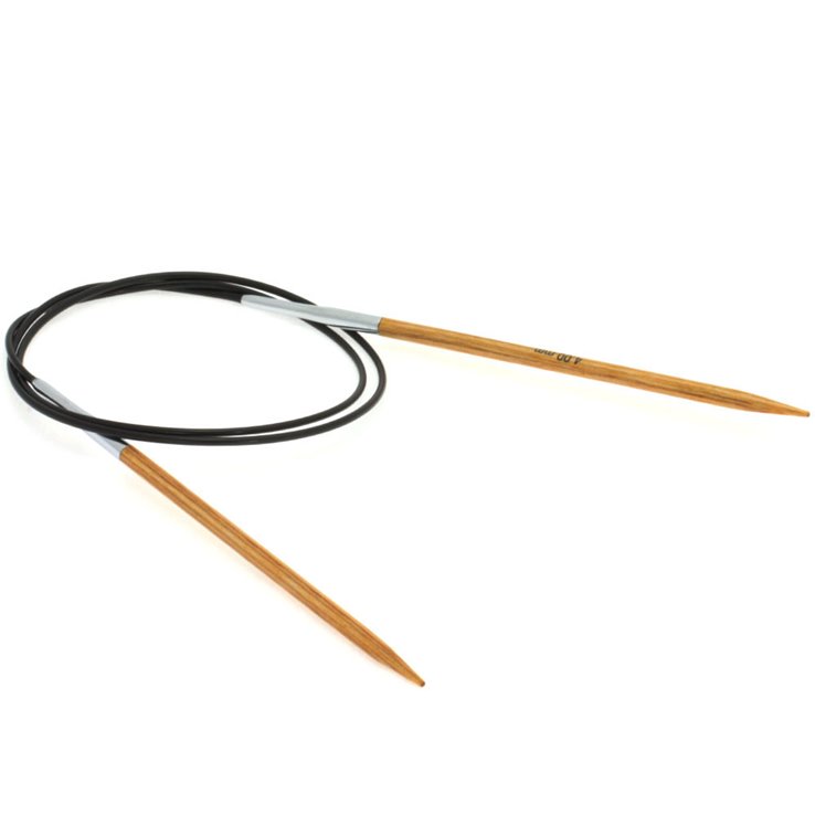 Lana Grossa Ago circolare da maglia design-legno Natur mis. 4,0/80cm